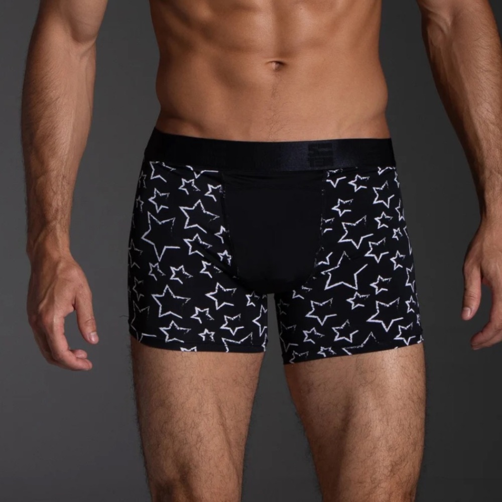 5=TEN- Sport Brief - Star Print